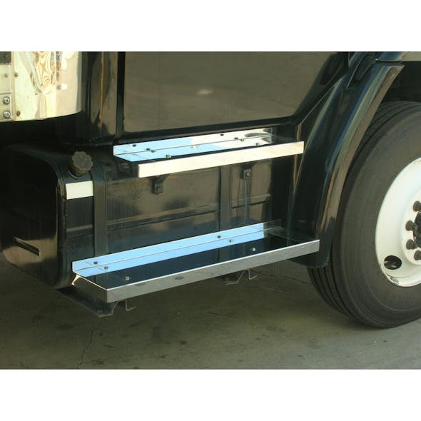 Freightliner FL 50 60 70 80 Stainless Steel Step Covers 4 pieces - Side