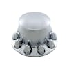 Chrome Rear Axle Wheel Cover With Removable Hubcap & Lug Nut Covers alt