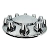 Chrome Front Axle Wheel Cover With Removable Hubcap & Lug Nut Covers alt