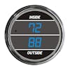 Truck Inside Outside Air Temperature TelTek Gauge - Blue