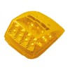 17 LED Square Cab Light With Reflector & Amber Lens