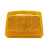 17 LED Square Cab Light With Reflector & Amber Lens Front