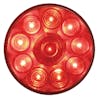 10 LED 4" Round STT And PTC Light Red