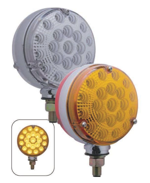 21 LED Double Face Turn Signal Light With Reflector