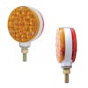 21 LED Double Face Turn Signal Light  Amber Bubble Lens