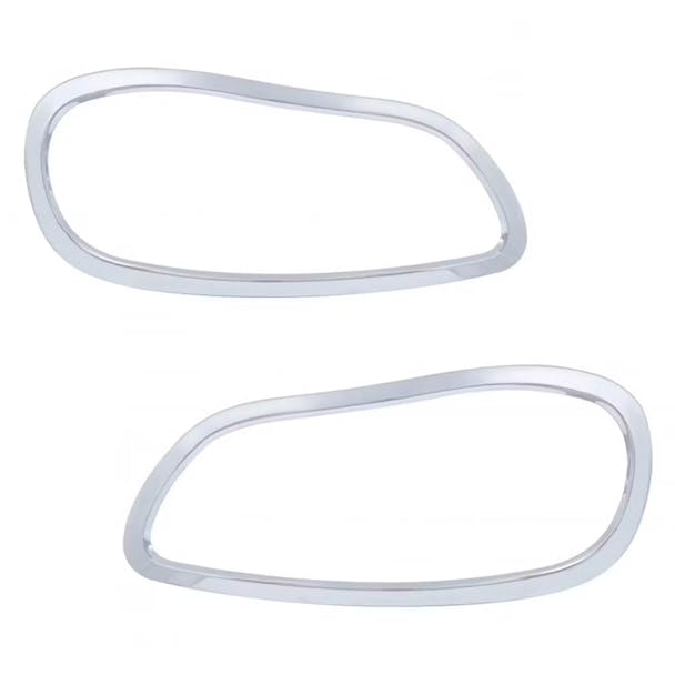 Freightliner M2 Chrome Headlight Bezel Trim Driver & Passenger Side - Thumbnail