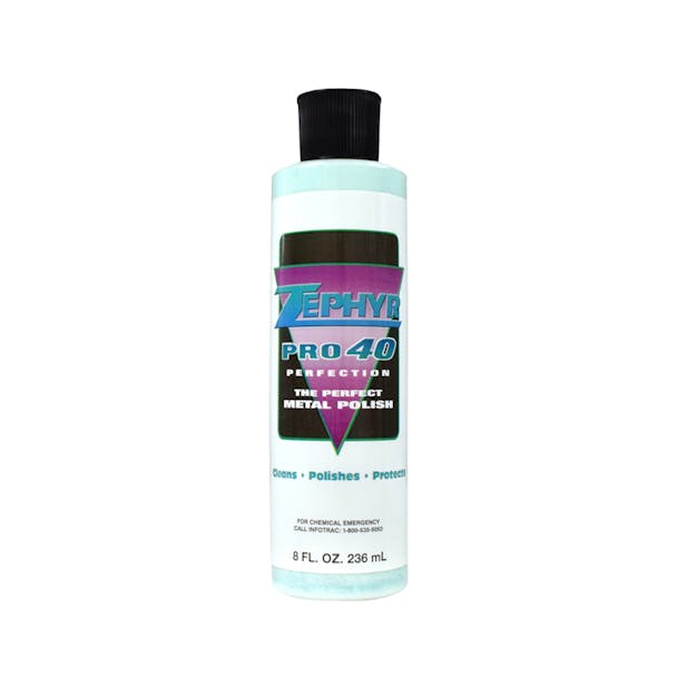 Bottle Of Zephyr Pro Metal Polish 8 fl oz