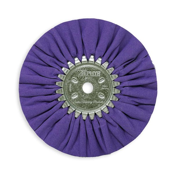 Zephyr Purple-Lea Medium Light Cutting Airway Buffing Wheel 8 Flat