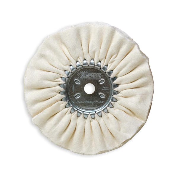 White Domet Flannel Final Finish Buff Airway Buffing Wheel 8" Flat