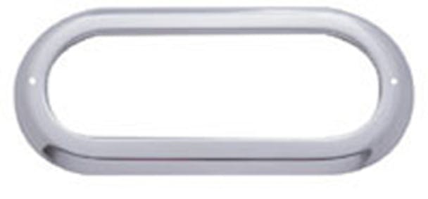 Oval stainless steel bezel