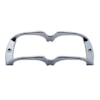 Chrome Lens Guard Turtle Back Marker Light