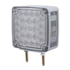 52 LED Square Double Face Turn Signal Light With Side LED Clear