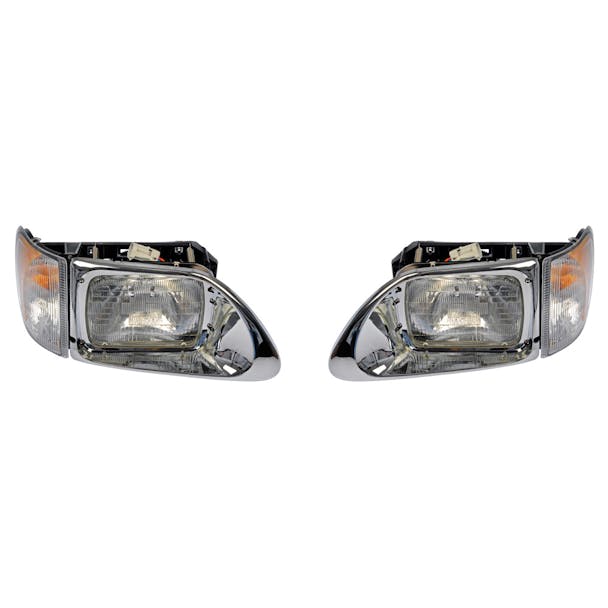 International 9200 9400 4700 5900i Headlights 3502929C94 3052928C94 - Complete Front