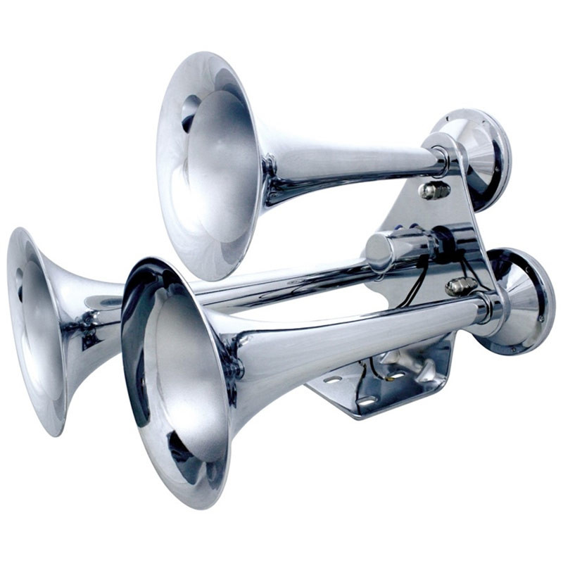 Chrome 3 Trumpet Competition Series Train Horn - Raney's Truck Parts