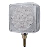 45 LED Square Double Face Turn Signal Light With Side LED - Clear