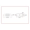 Clearance Marker Flatline LED Light Diagram